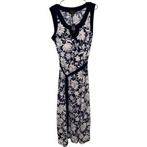 🌹NWT-𝐄𝐋𝐈𝐄 𝐌𝐂𝐂𝐀𝐑𝐓𝐇𝐘 𝐍𝐀𝐕𝐘-𝐓𝐄𝐗𝐓𝐔𝐑𝐄 𝐅𝐋𝐎𝐑𝐀𝐋 𝐌𝐀𝐗𝐈 𝐃𝐑𝐄𝐒𝐒